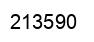 Number 213590 black image