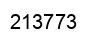 Number 213773 black image