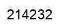 Número 214232 imagen negro