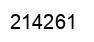 Number 214261 black image