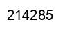 Number 214285 black image