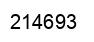 Number 214693 black image