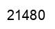 Number 21480 black image