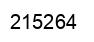 Number 215264 black image