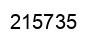 Number 215735 black image