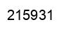 Number 215931 black image
