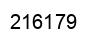 Number 216179 black image