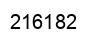Number 216182 black image