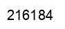 Number 216184 black image