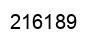 Number 216189 black image