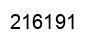 Number 216191 black image