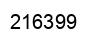 Number 216399 black image