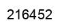 Number 216452 black image