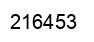 Number 216453 black image