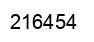 Number 216454 black image