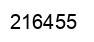 Number 216455 black image