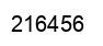 Number 216456 black image