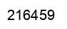 Number 216459 black image