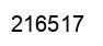 Number 216517 black image