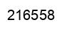 Number 216558 black image