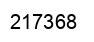 Number 217368 black image