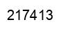 Number 217413 black image