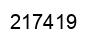 Number 217419 black image