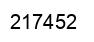 Number 217452 black image