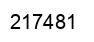 Number 217481 black image