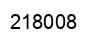 Number 218008 black image
