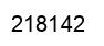 Number 218142 black image
