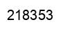 Number 218353 black image