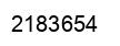 Number 2183654 black image