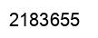 Number 2183655 black image
