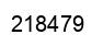 Number 218479 black image