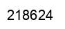 Number 218624 black image