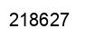 Number 218627 black image