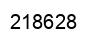 Number 218628 black image