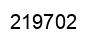 Number 219702 black image