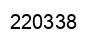 Number 220338 black image
