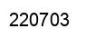 Number 220703 black image