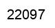 Number 22097 black image