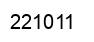 Number 221011 black image