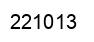 Number 221013 black image