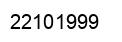 Number 22101999 black image
