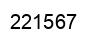 Number 221567 black image