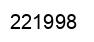 Number 221998 black image