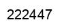 Number 222447 black image