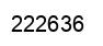 Number 222636 black image