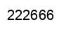 Number 222666 black image